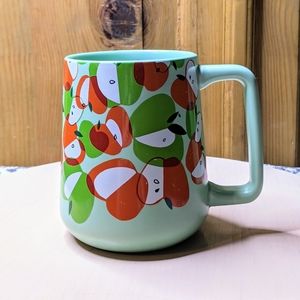 STARBUCKS Mug with Green & Red Apples